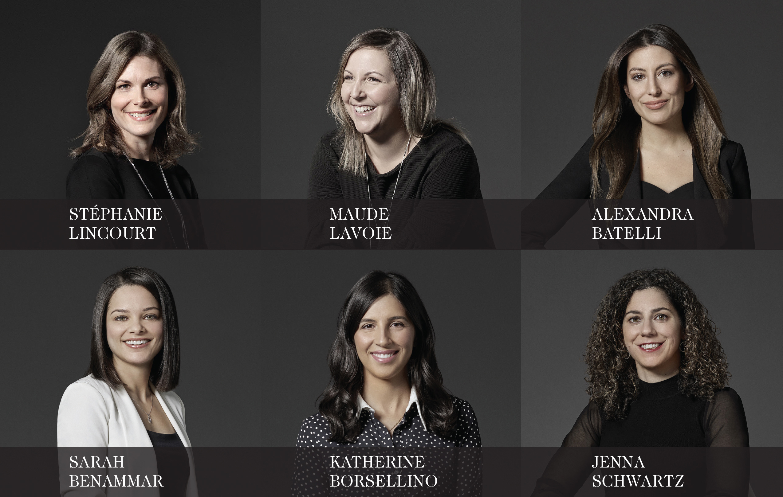 portraits of 6 Richter team members who are focused on real estate 