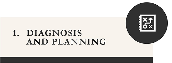 Diagnosis and planning - icon